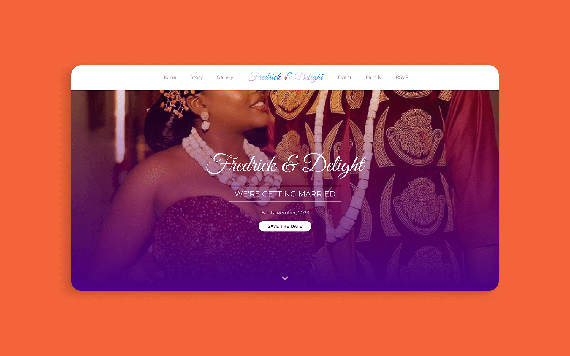 Delight Weds Fredrick Presentation Image